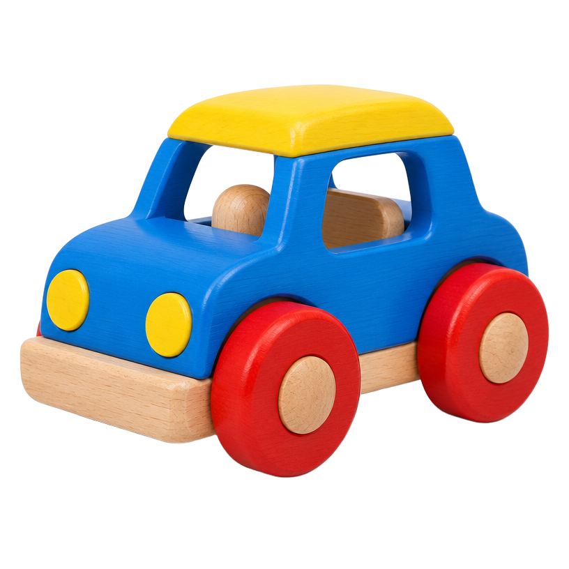 Wooden toy car